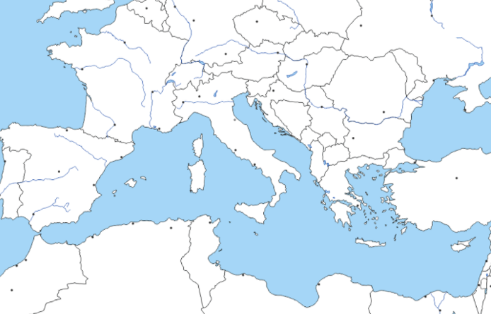 Mediterranean Bunkering Service Map